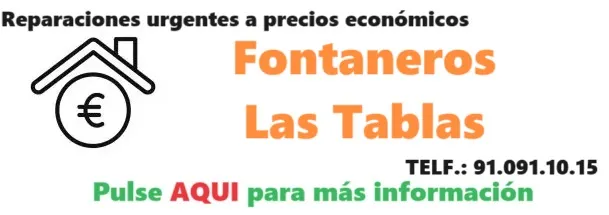 Fontaneros Las Tablas precios